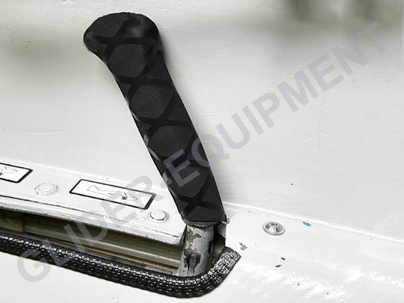 Handvat anti slip krimpkous HIS2 Ø50mm -> Ø25mm 1dm zwart [5025Z-10cm]